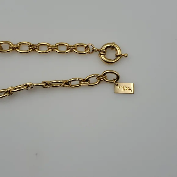 Lilly Pulitzer Gold Tone Alligator Necklace - Picture 10 of 11